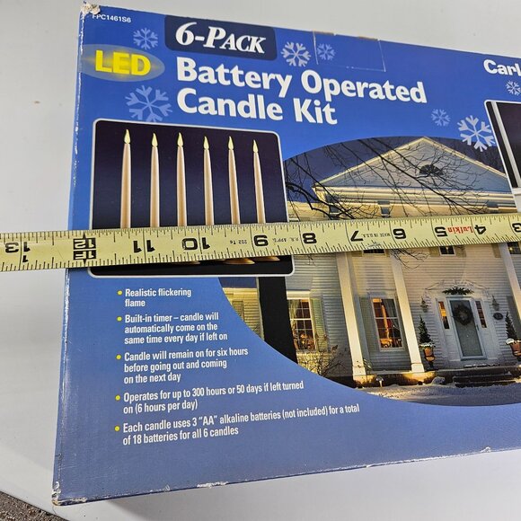 LED Flameless Candle Stick Taper Holder Battery Operated Religion Irish Amish 6 - Picture 11 of 13